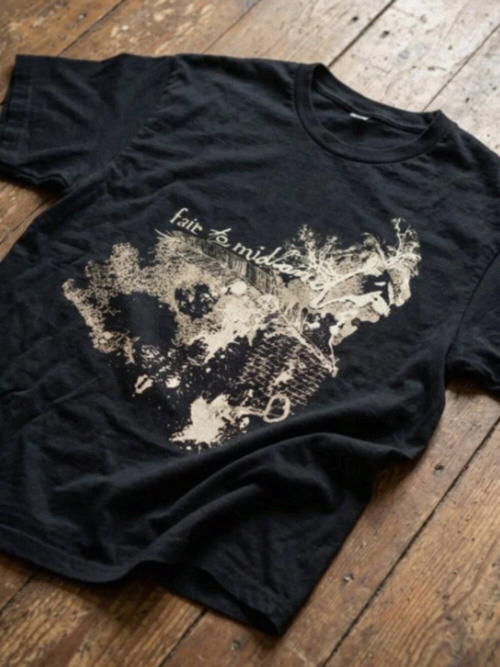 Vintage Fair To Midland Abstract Graphic Tee Y2K Indie Rock Shirt